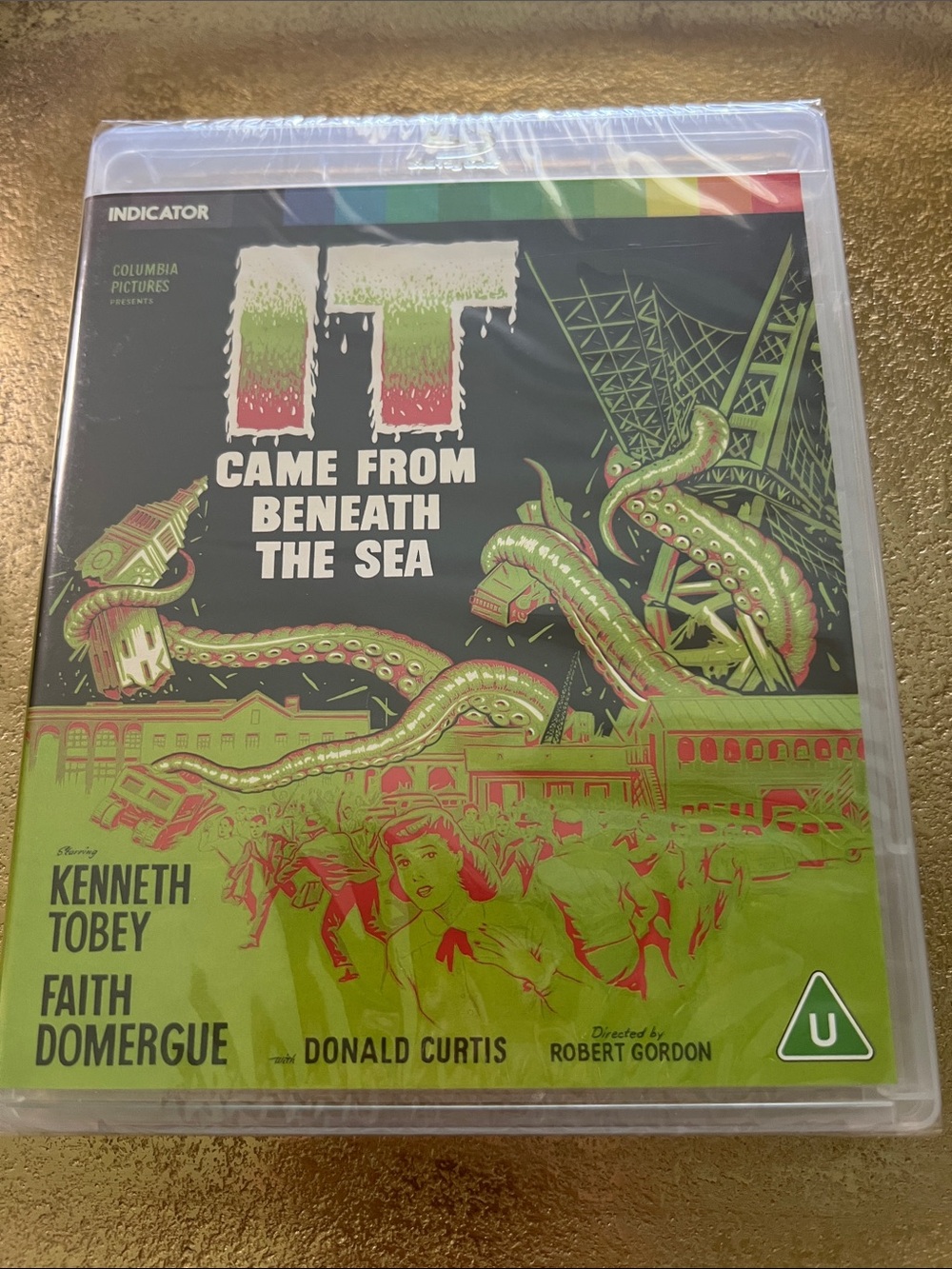 #1943= IT Came From Beneath The Sea Retro Green Movie Blu-ray